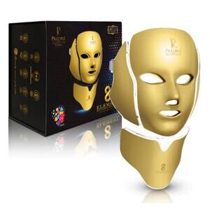 Predire Paris 8 Element Multi-Purpose Skincare Mask LED Treatment - Gold NWT